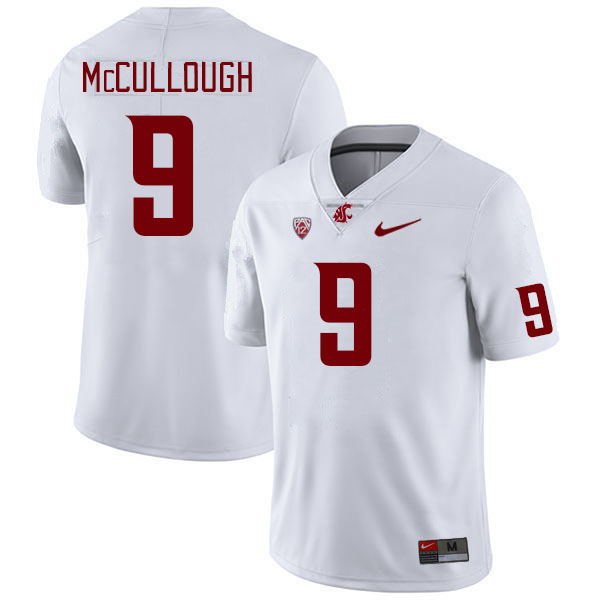 Washington State Cougars #9 Ahmad McCullough College Football Jerseys Stitched Sale-White